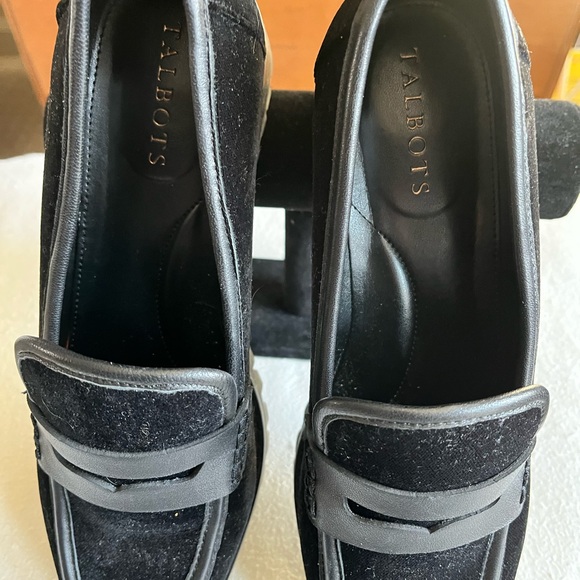 Talbot’s Stylish Black Suede Loafers for Women-Size 8 1/2 M - Picture 4 of 8